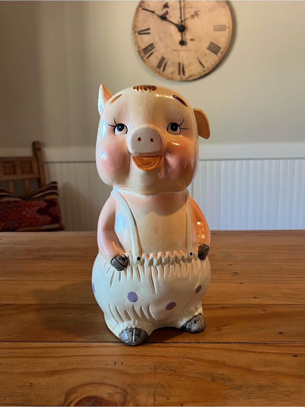 Vintage Chalk-ware Piggy Bank